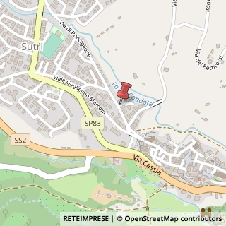 Mappa Via di Ronciglione, 52/F, 01015 Sutri, Viterbo (Lazio)