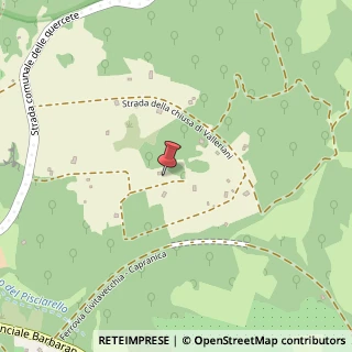 Mappa Strada della Chiusa di Valleriani, 11, 01010 Vetralla, Viterbo (Lazio)