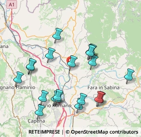 Mappa Via Dogana, 02047 Poggio Mirteto Scalo RI, Italia (8.6485)