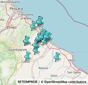 Mappa Contrada Perazza, 66020 Rocca San Giovanni CH, Italia (8.98941)