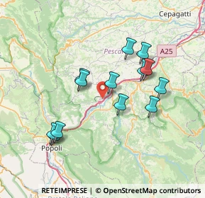 Mappa Via Cesare Battisti, 65029 Torre De' Passeri PE, Italia (7.05462)