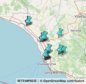 Mappa Via Vigna del Piano, 01016 Tarquinia VT, Italia (11.634)