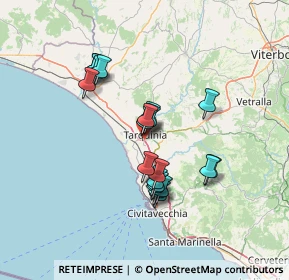 Mappa Via Vigna del Piano, 01016 Tarquinia VT, Italia (12.274)