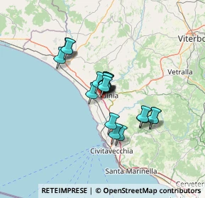 Mappa Via Vigna del Piano, 01016 Tarquinia VT, Italia (9.764)