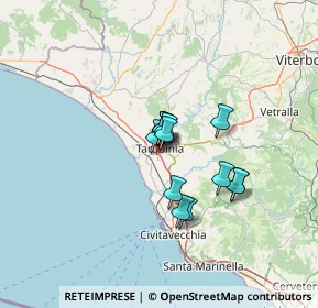Mappa Via Vigna del Piano, 01016 Tarquinia VT, Italia (8.83154)