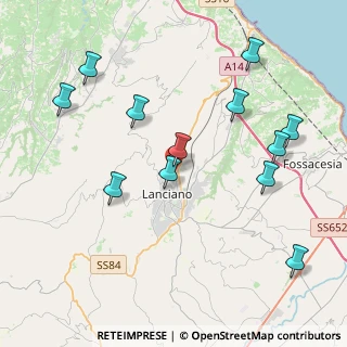 Mappa Via Olmo di Riccio, 66034 Lanciano CH, Italia (4.6725)