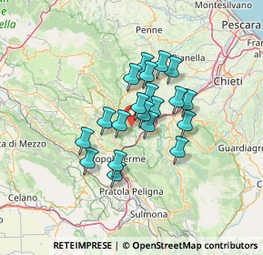 Mappa Via Principale, 65020 Pescosansonesco PE, Italia (9.9945)