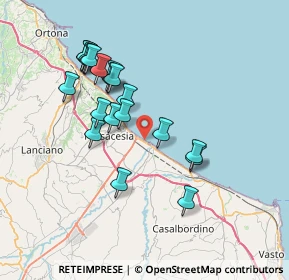 Mappa Via lungomare gino bartali, 66022 Fossacesia CH, Italia (7.207)