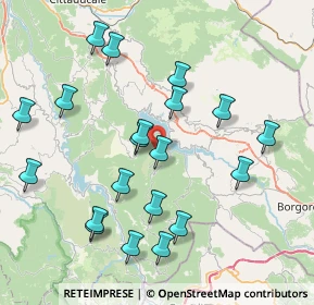 Mappa Via del Castello, 02020 Marcetelli RI, Italia (8.811)