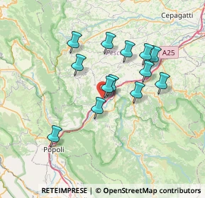 Mappa Via San Rocco, 65029 Torre De' Passeri PE, Italia (6.34769)