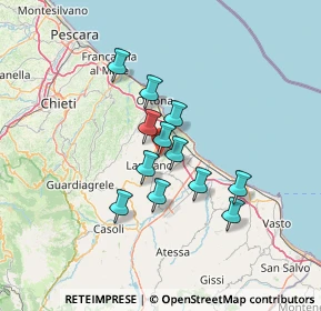 Mappa Contrada Severini, 66030 Treglio CH, Italia (10.55)