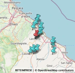 Mappa Contrada Severini, 66030 Treglio CH, Italia (9.95053)