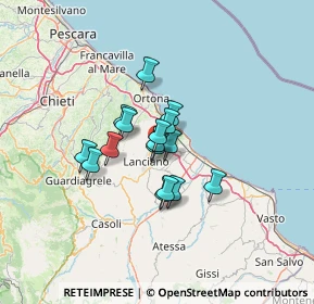 Mappa Contrada Severini, 66030 Treglio CH, Italia (8.71438)