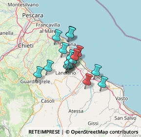 Mappa Contrada Severini, 66030 Treglio CH, Italia (7.83529)