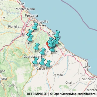 Mappa Via Costa di Chieti, 66034 Lanciano CH, Italia (9.96643)