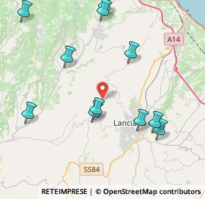 Mappa Via Costa di Chieti, 66034 Lanciano CH, Italia (5.27)