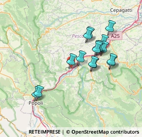 Mappa 65029 Torre De' Passeri PE, Italia (6.94438)