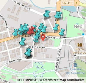 Mappa Piazza dei Caduti, 01036 Nepi VT, Italia (0.0931)