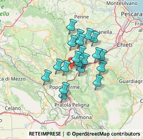 Mappa Via Pietralata, 65020 Pescosansonesco PE, Italia (9.9625)