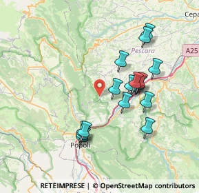 Mappa Via Pietralata, 65020 Pescosansonesco PE, Italia (7.18176)