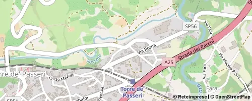 Mappa Torre de' Passeri