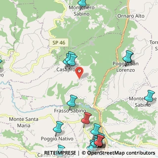 Mappa Casaprota, 02030 Frasso Sabino RI, Italia (3.3855)