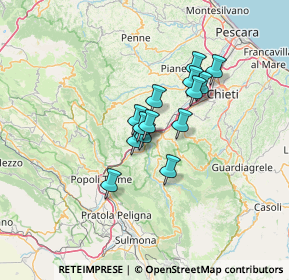 Mappa Via Provinciale, 65020 Bolognano PE, Italia (9.25)