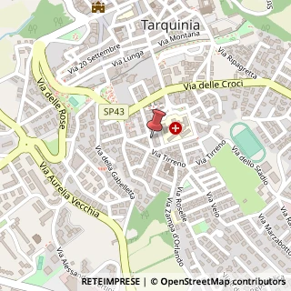 Mappa Via Tarconte, 22, 01016 Tarquinia, Viterbo (Lazio)