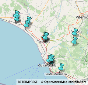 Mappa Via dei Villanoviani, 01016 Tarquinia VT, Italia (16.9875)