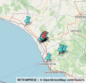 Mappa Via P. Borsellino, 01016 Tarquinia VT, Italia (7.34308)