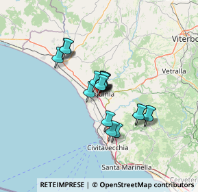 Mappa Via P. Borsellino, 01016 Tarquinia VT, Italia (9.669)