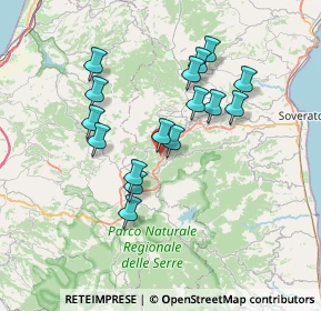 Mappa Via delle Grazie, 88060 Torre di Ruggiero CZ, Italia (7.02438)