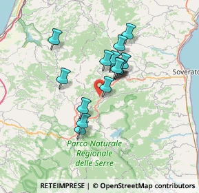 Mappa Via delle Grazie, 88060 Torre di Ruggiero CZ, Italia (5.81)