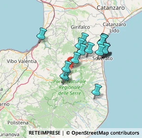 Mappa Strada Statale 713 Trasversale delle Serre, 88060 Torre di Ruggiero CZ, Italia (12.515)