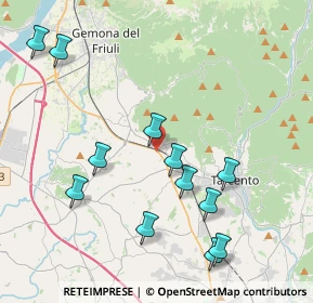 Mappa Strada Statale, 33010 Magnano in Riviera UD, Italia (4.34167)