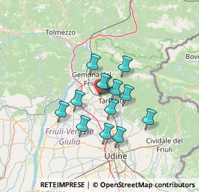 Mappa Strada Statale, 33010 Magnano in Riviera UD, Italia (9.61)