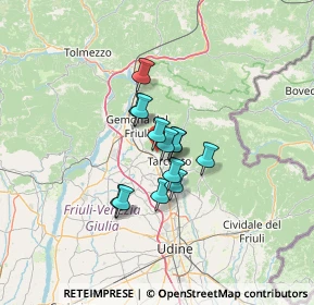Mappa Via Castello, 33010 Magnano In Riviera UD, Italia (8.00385)