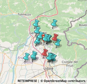 Mappa Via Castello, 33010 Magnano In Riviera UD, Italia (9.7655)