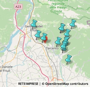 Mappa Via Castello, 33010 Magnano In Riviera UD, Italia (6.23154)