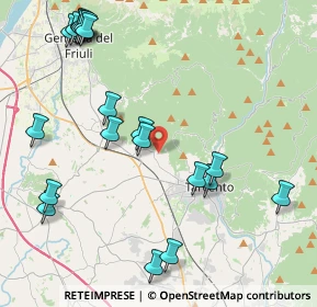 Mappa Via Castello, 33010 Magnano In Riviera UD, Italia (4.983)