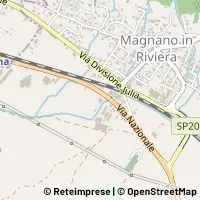 Mapa Magnano in Riviera