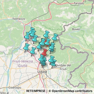 Mappa Via del Ponte, 33045 Nimis UD, Italia (10.056)