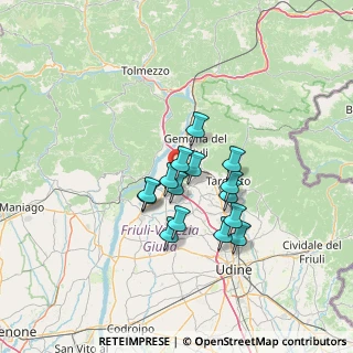 Mappa 33030 Artegna UD, Italia (9.96533)