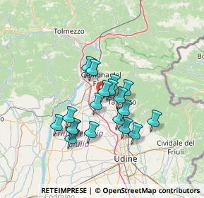 Mappa Via Urbignacco, 33030 Buja UD, Italia (10.50263)