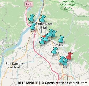 Mappa Via Urbignacco, 33030 Buja UD, Italia (5.72667)