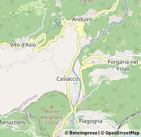 Mappa Via boters, 33090 Sequals PN, Italia (0.76154)