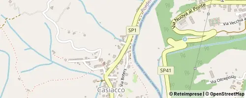 Mappa Vito d'Asio