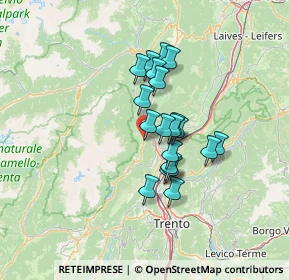 Mappa Via Fontanele, 38010 Spormaggiore TN, Italia (9.748)