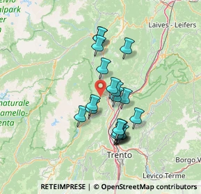 Mappa Via Fontanele, 38010 Spormaggiore TN, Italia (11.2845)