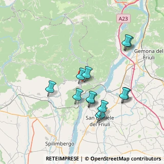 Mappa Via Nuova al Ponte, 33030 Forgaria Nel Friuli UD, Italia (7.04923)